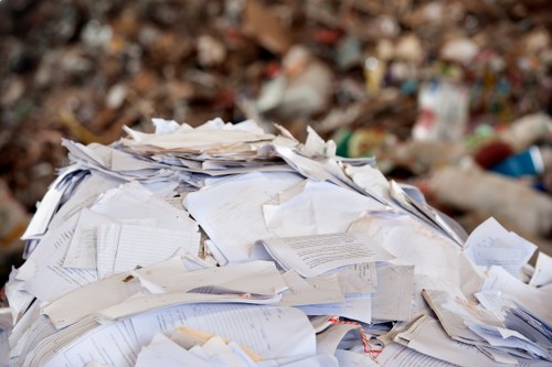 Eco-friendly recycling process for discarded furniture in a Ware facility.